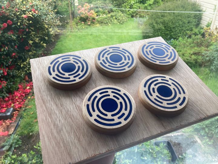 Geometric Epoxy Coasters